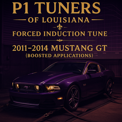 P1TL Forced Induction Tune – 2011–2014 Mustang GT (Boosted Applications)
